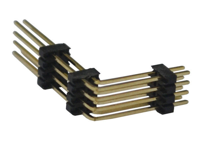 Siyah 8 Pin Header Konnektör 1.27mm İki Sıra Dik Açı Üç Plastik