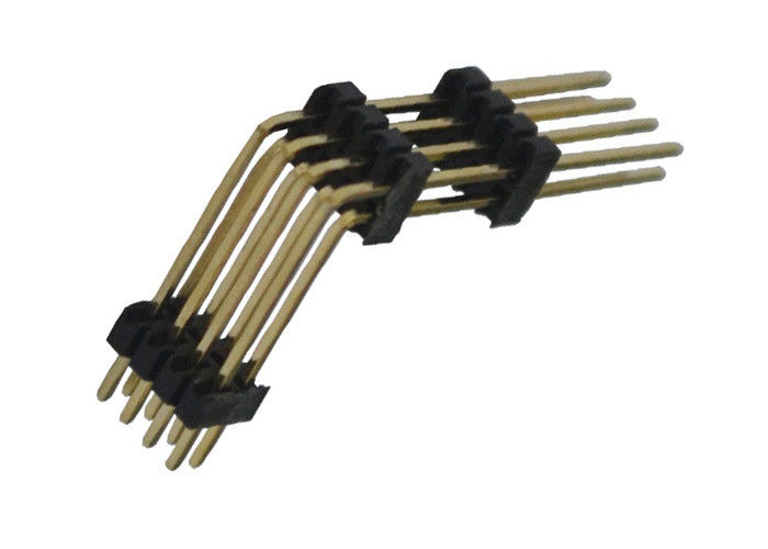 Siyah 8 Pin Header Konnektör 1.27mm İki Sıra Dik Açı Üç Plastik
