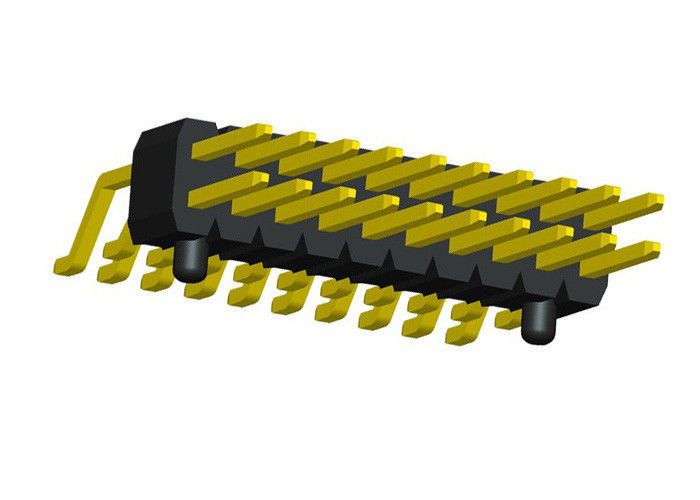 Çift Sıralı Pin Başlığı Yatay SMT Tipi 2x20 Pin Başlığı Siyah 1.27mm