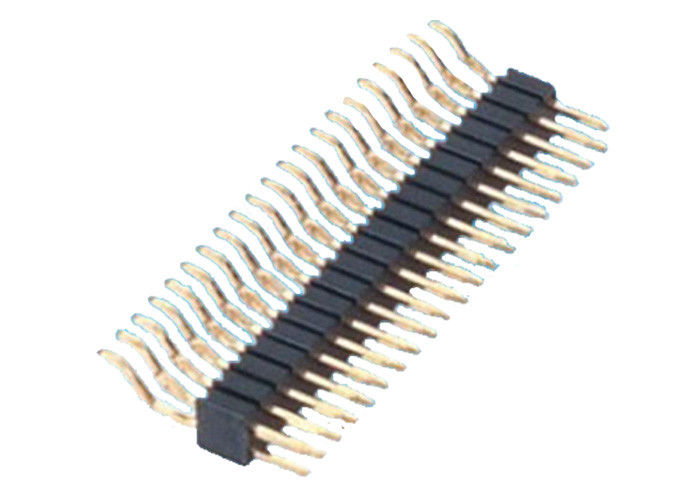 Çift Sıralı Pin Başlığı Yatay SMT Tipi 2x20 Pin Başlığı Siyah 1.27mm