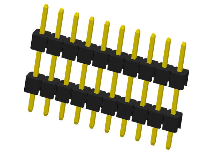 Çift Plastik 10 Pin Başlık Konektörü 180 Derece Tip Pcb Pin Konektörü