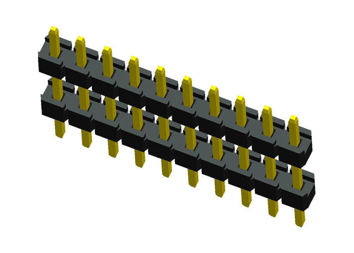 Çift Plastik 10 Pin Başlık Konektörü 180 Derece Tip Pcb Pin Konektörü