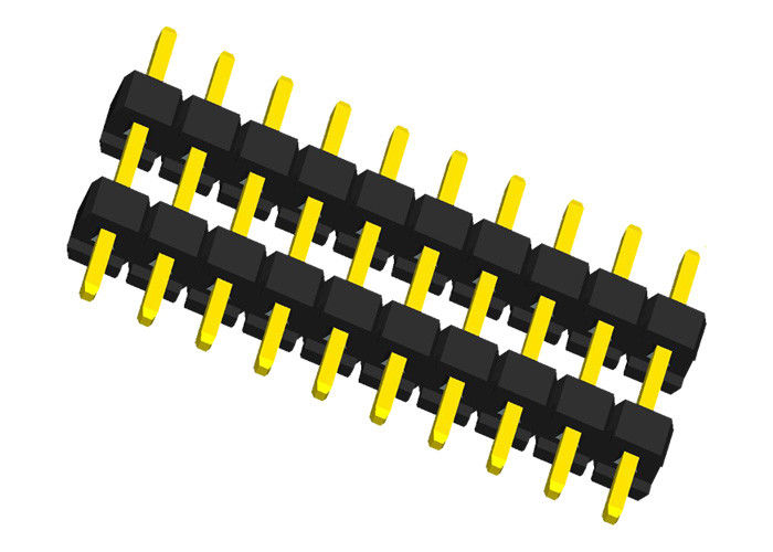 Çift Plastik 10 Pin Başlık Konektörü 180 Derece Tip Pcb Pin Konektörü