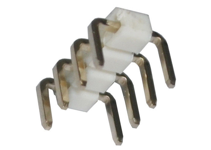 U Tipi 4 Pin Başlık Konnektörü Pitch 2.54mm Tek Sıra 90 Derece