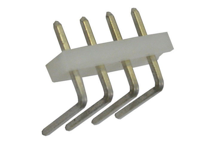 4 Pin Kurulu Kurulu Pin Başlığı Dik Açı Delikten 5.08mm Pitch