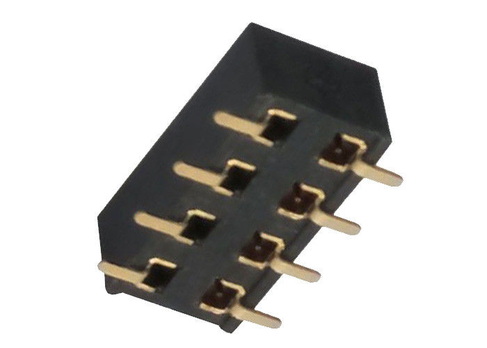 90 Derece Dişi Pin Başlığı Connector2.54 Mm Çift Sıralı SMT Yüzey Montajlı Pin Başlığı