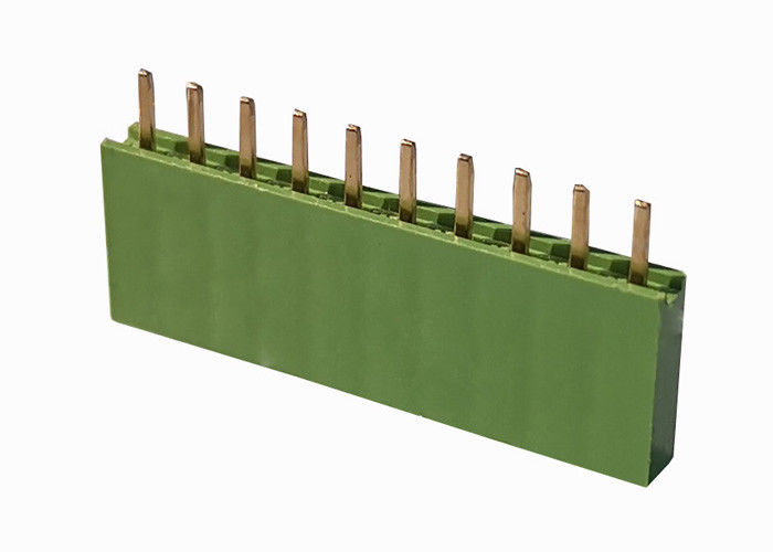 Düz Çift Sıralı Başlık Konektörü Yeşil 2.54 Mm Dişi Başlık 10 Pin