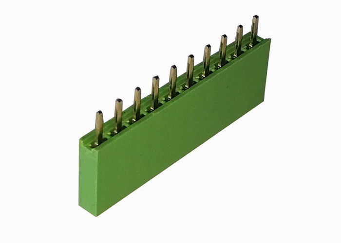 Düz Çift Sıralı Başlık Konektörü Yeşil 2.54 Mm Dişi Başlık 10 Pin