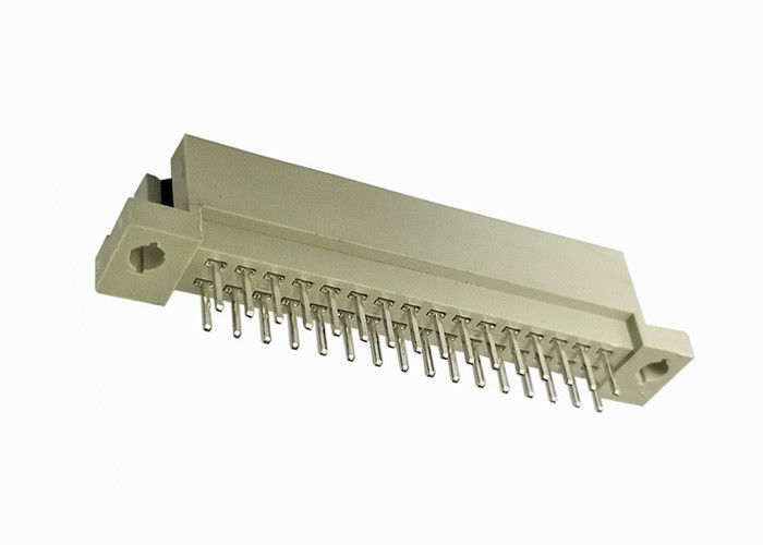 Düz DIN 41612 Konnektör Pcb Erkek Başlık 180 Derece Altın / Kalay Nikel