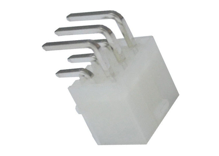 Beyaz Dik Açı 6 Pin Header Gofret Pcb Tel Kurulu Konnektörleri 30 m Ohm