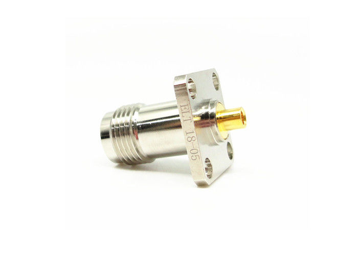 Mikrodalga İçin Dört Delikli Flanşlı Montaj TNC RF Konnektör Dişi 50Ohm 11GHz