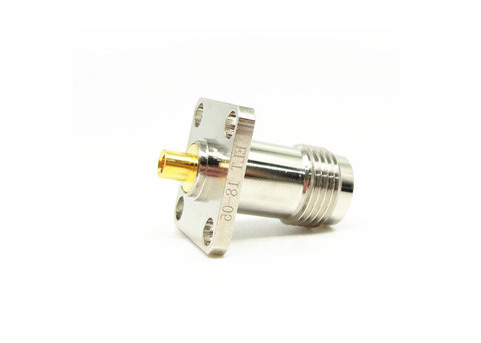Mikrodalga İçin Dört Delikli Flanşlı Montaj TNC RF Konnektör Dişi 50Ohm 11GHz
