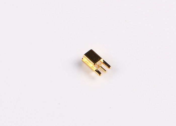 Erkek Tak MCX RF Konnektörü PCB Kablosu için Pirinç Kablo Koaksiyel Konnektör