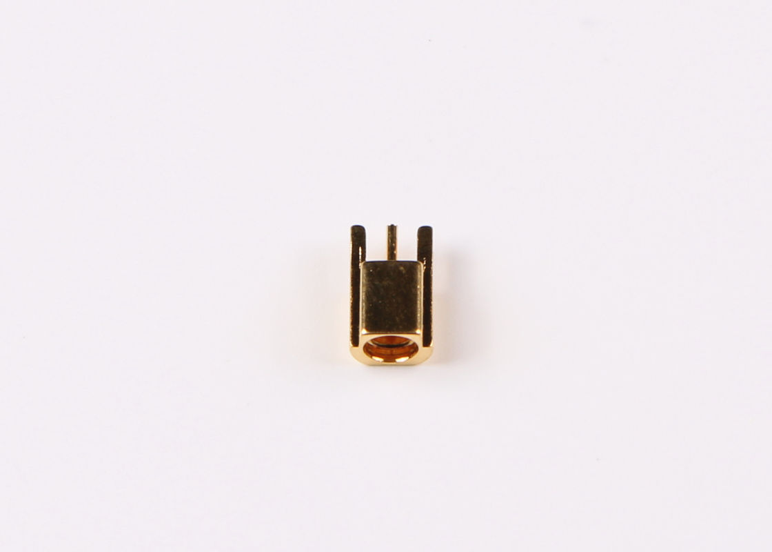 Erkek Tak MCX RF Konnektörü PCB Kablosu için Pirinç Kablo Koaksiyel Konnektör