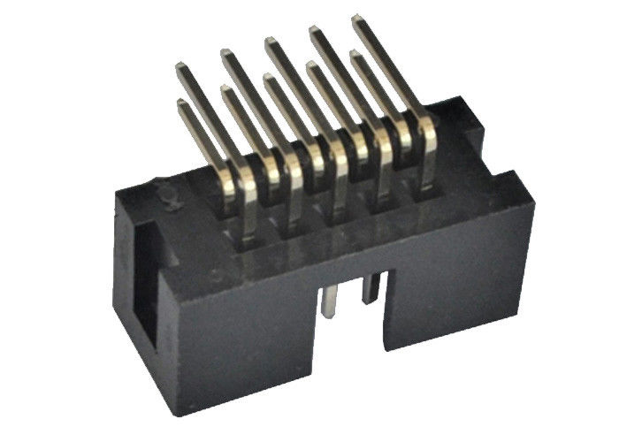 2.54mm Kutu Başlık Konektörü 90 Derece Başlık Pimleri 3.0AMP ﹣40 ℃ ila + 105 ℃