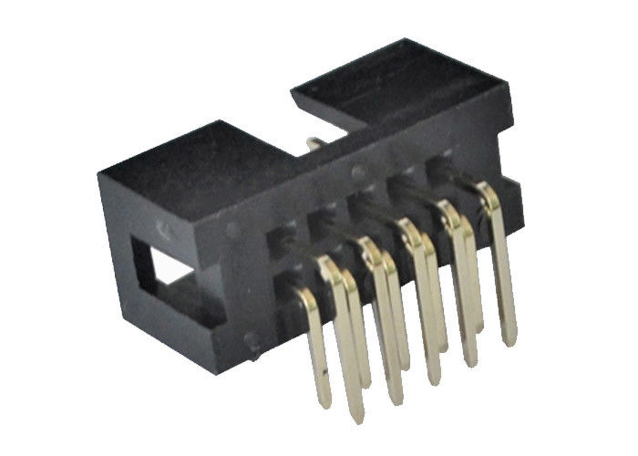 2.54mm Kutu Başlık Konektörü 90 Derece Başlık Pimleri 3.0AMP ﹣40 ℃ ila + 105 ℃