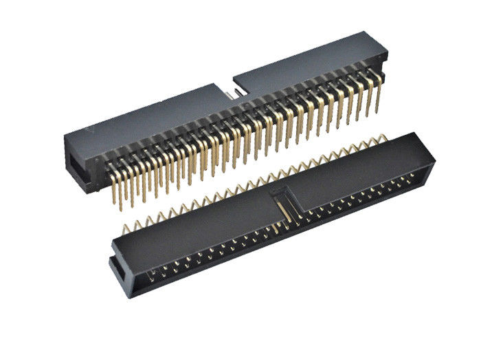 Dik Açı Pcb Konnektör 90 Derece Kutu Tipi 2.54mm Pitch 50 Pin Header