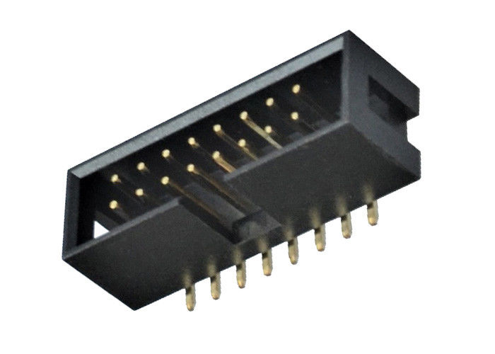 Erkek Kutusu Başlık Konektörü 2.54mm Pitch SMT Tipi PBT / PA6T İzolatör Malzemesi