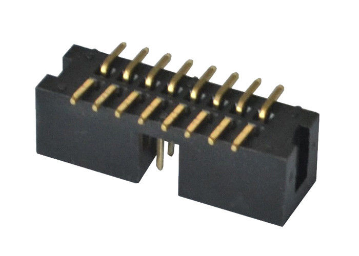 Erkek Kutusu Başlık Konektörü 2.54mm Pitch SMT Tipi PBT / PA6T İzolatör Malzemesi