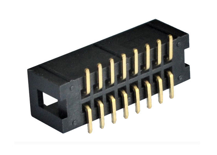 Erkek Kutusu Başlık Konektörü 2.54mm Pitch SMT Tipi PBT / PA6T İzolatör Malzemesi