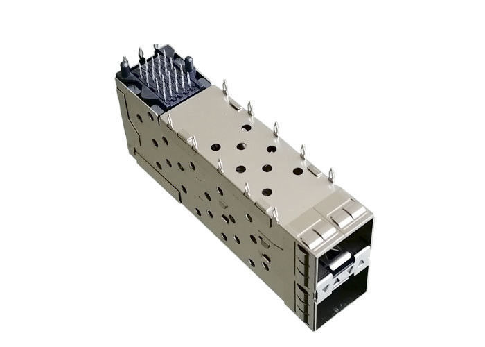 Entegre SFP Jack Montaj Konnektörü 2x1 Bakır Alaşımlı Kafes Malzeme Pree Fit Montaj