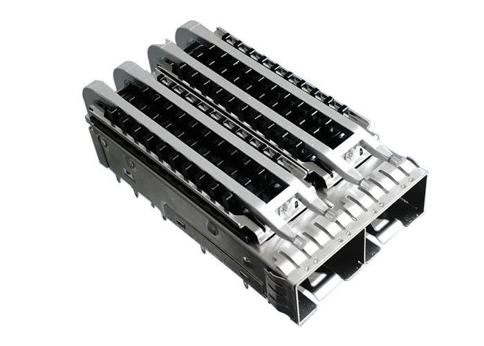 Isı Emici Işık Boruları ile Basın Fit 2 Port Ganged Kadın SFP Kafes