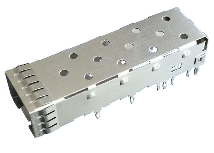 Yüksek Performanslı SFP Kafes Konnektörü 1 x 1 Tek Bağlantı Noktalı 3D Ayak Tasarımı 3.05 mm