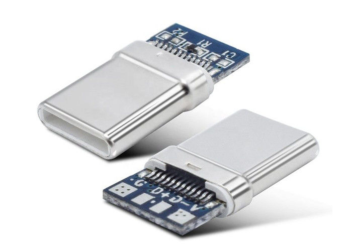 Şarj / Veri Fonksiyonlu Tip C Mikro Usb Konnektör Paslanmaz Çelik Kabuk