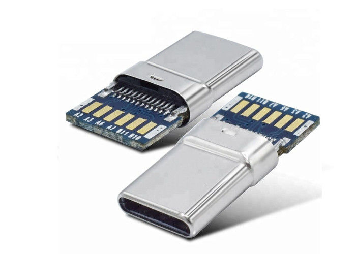 16 Pin Usb 3.1 C Konnektör, PCB Kartı ile Usb 3.0 Tip C Konnektör
